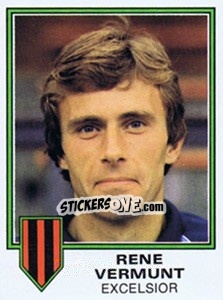 Sticker Rene Vermunt - Voetbal 1980-1981 - Panini