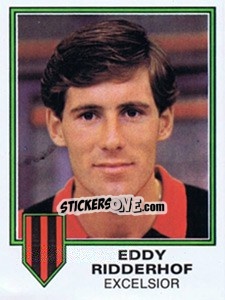 Sticker Eddy Ridderhof - Voetbal 1980-1981 - Panini