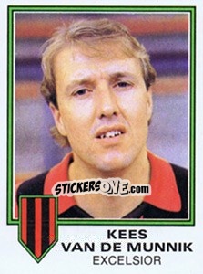 Sticker Kees van de Munnik - Voetbal 1980-1981 - Panini