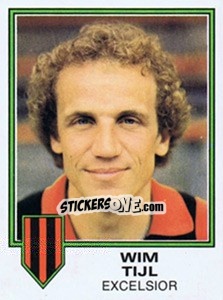 Sticker Wim Tijl - Voetbal 1980-1981 - Panini