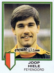 Sticker Joop Hiele - Voetbal 1980-1981 - Panini