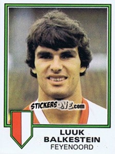 Sticker Luuk Balkestein - Voetbal 1980-1981 - Panini