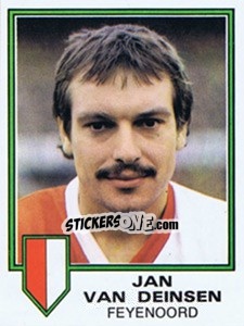Sticker Jan van Deinsen - Voetbal 1980-1981 - Panini