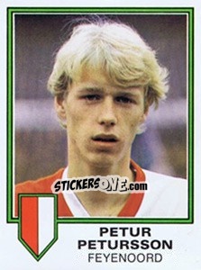 Cromo Petur Petursson - Voetbal 1980-1981 - Panini