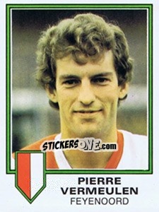 Sticker Pierre Vermeulen - Voetbal 1980-1981 n. 87 - Panini