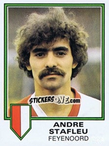 Sticker Andre Stafleu - Voetbal 1980-1981 - Panini