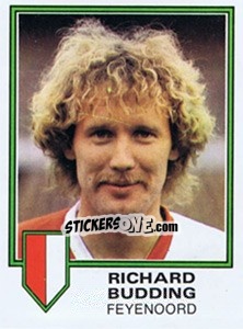 Sticker Richard Budding - Voetbal 1980-1981 - Panini