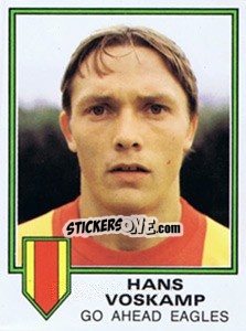 Sticker Hans Voskamp - Voetbal 1980-1981 - Panini