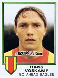 Sticker Hans Voskamp - Voetbal 1980-1981 n. 96 - Panini