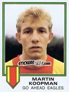 Cromo Martin Koopman - Voetbal 1980-1981 - Panini
