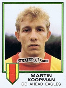 Sticker Martin Koopman - Voetbal 1980-1981 n. 98 - Panini