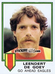 Sticker Leendert De Goey - Voetbal 1980-1981 - Panini