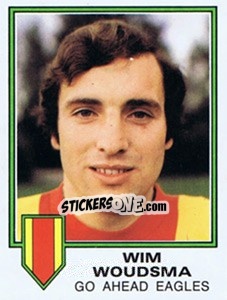 Sticker Wim Woudsma - Voetbal 1980-1981 - Panini