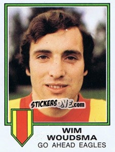 Sticker Wim Woudsma - Voetbal 1980-1981 n. 101 - Panini