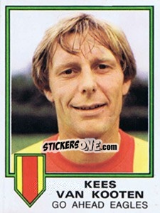 Sticker Kees van Kooten - Voetbal 1980-1981 - Panini