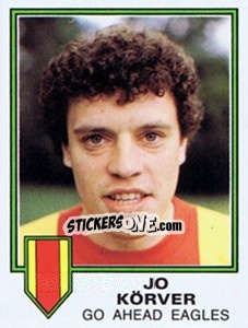 Sticker Jo Korver - Voetbal 1980-1981 - Panini