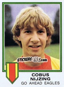 Sticker Cobus Nijzing - Voetbal 1980-1981 - Panini