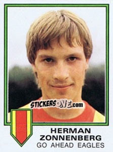 Sticker Herman Zonnenberg - Voetbal 1980-1981 n. 107 - Panini
