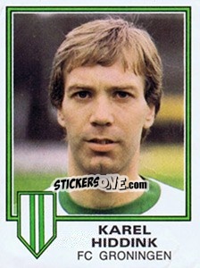 Sticker Karel Hiddink - Voetbal 1980-1981 - Panini