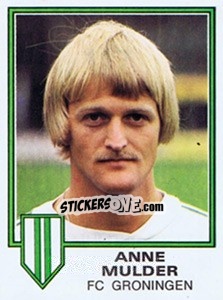 Sticker Anne Mulder - Voetbal 1980-1981 - Panini
