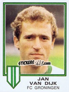 Sticker Jan van Dijk - Voetbal 1980-1981 - Panini