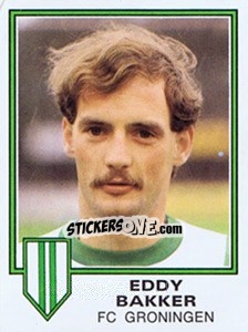 Sticker Eddy Bakker - Voetbal 1980-1981 n. 121 - Panini