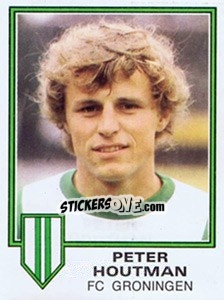 Sticker Peter Houtman - Voetbal 1980-1981 - Panini