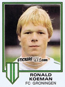 Sticker Ronald Koeman - Voetbal 1980-1981 n. 123 - Panini