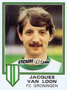 Sticker Jacques van Loon - Voetbal 1980-1981 - Panini
