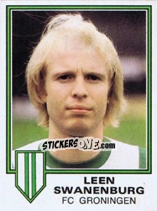 Sticker Leen Swanenburg - Voetbal 1980-1981 - Panini