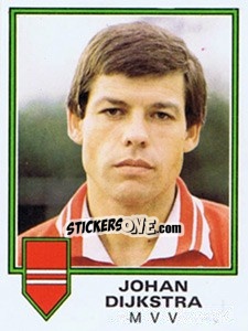 Cromo Johan Dijkstra - Voetbal 1980-1981 - Panini