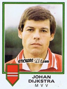 Sticker Johan Dijkstra - Voetbal 1980-1981 n. 133 - Panini