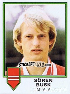 Sticker Soren Busk - Voetbal 1980-1981 - Panini