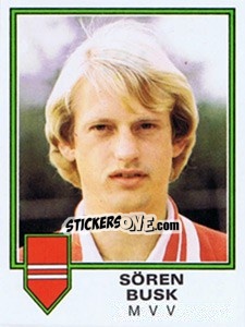 Sticker Soren Busk - Voetbal 1980-1981 n. 134 - Panini