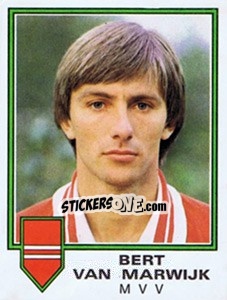 Sticker Bert van Marwijk - Voetbal 1980-1981 - Panini
