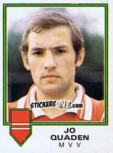 Sticker Jo Quaden - Voetbal 1980-1981 - Panini