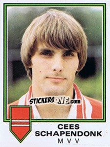 Sticker Cees Schapendonk - Voetbal 1980-1981 - Panini