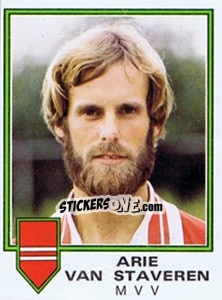 Sticker Arie van Staveren - Voetbal 1980-1981 n. 141 - Panini