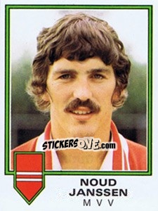 Sticker Noud Janssen - Voetbal 1980-1981 - Panini