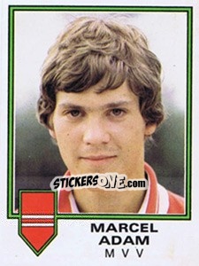 Sticker Marcel Adam - Voetbal 1980-1981 - Panini