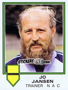 Sticker Jo Jansen - Voetbal 1980-1981 - Panini
