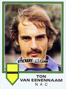 Sticker Ton van Eenennaam - Voetbal 1980-1981 - Panini