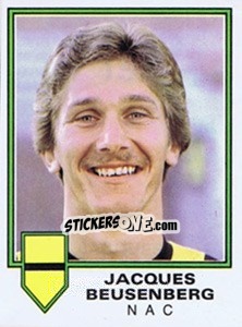 Sticker Jacques Beusenberg - Voetbal 1980-1981 - Panini
