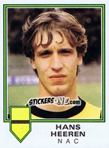 Sticker Hans Heeren - Voetbal 1980-1981 - Panini