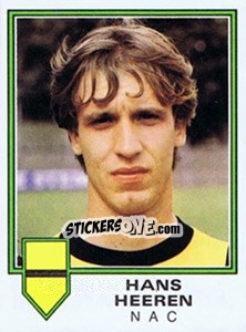 Figurina Hans Heeren - Voetbal 1980-1981 n. 154 - Panini