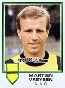 Sticker Martien Vreysen - Voetbal 1980-1981 - Panini