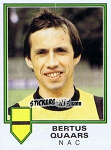Figurina Bertus Quaars - Voetbal 1980-1981 n. 160 - Panini