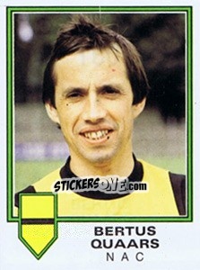 Cromo Bertus Quaars - Voetbal 1980-1981 - Panini