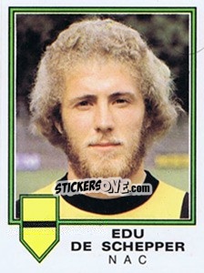 Sticker Edu de Schepper - Voetbal 1980-1981 - Panini