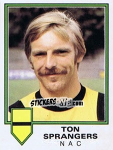 Sticker Ton Sprangers - Voetbal 1980-1981 n. 162 - Panini